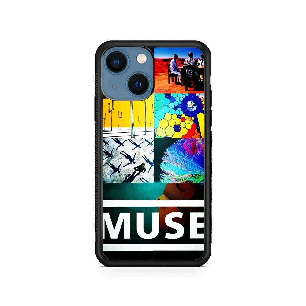 Muse Cover Album iPhone 13 Mini Case-Rubber / Black (2D Case)-Xtracase
