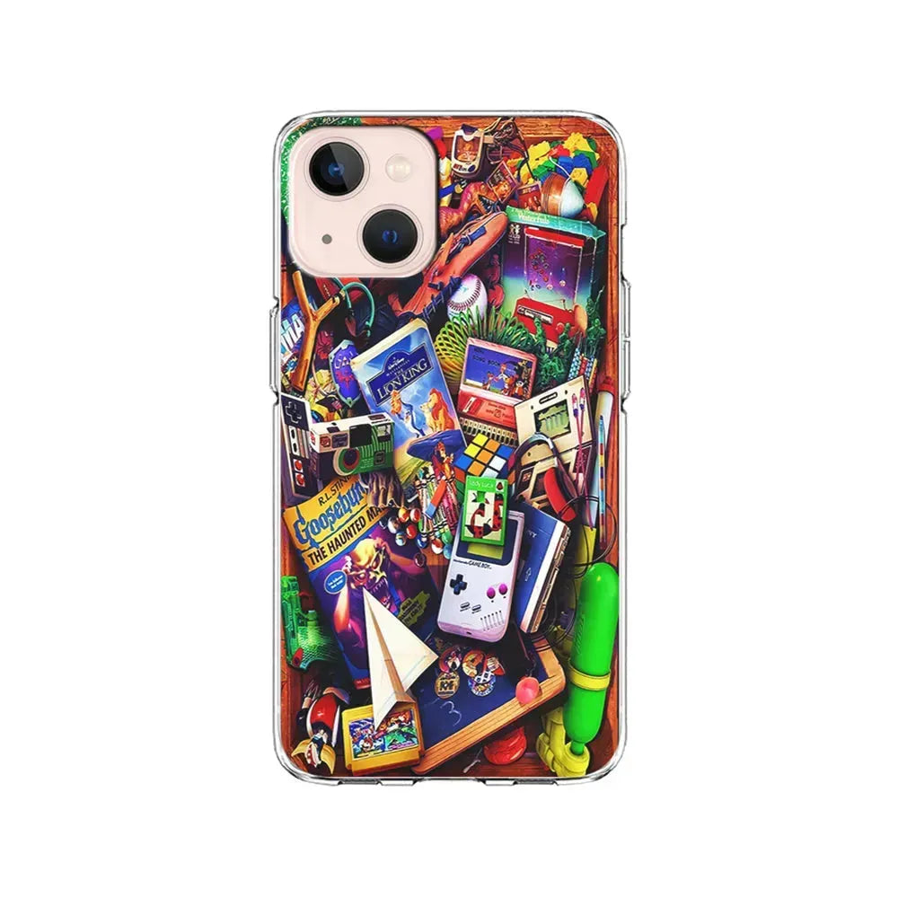 Mushup Game Vintage iPhone 13 Mini Case-Clear Soft Case-Xtracase