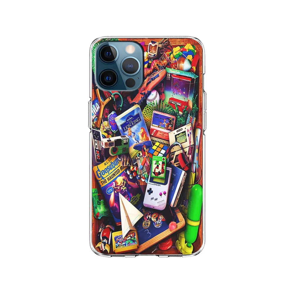 Mushup Game Vintage iPhone 13 Pro Case-Clear Soft Case-Xtracase