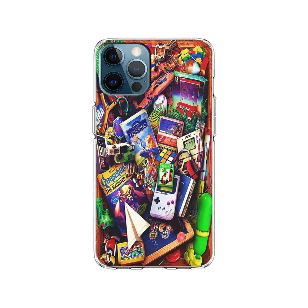 Mushup Game Vintage iPhone 15 Pro Max Case-Clear Soft Case-Xtracase