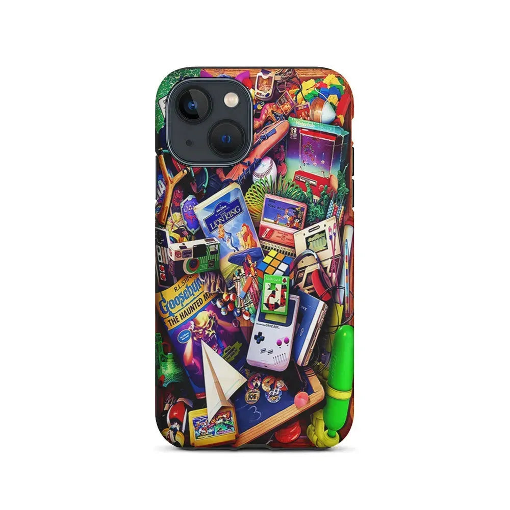Mushup Game Vintage iPhone 13 Mini Case-2 in 1 Tough Case-Xtracase