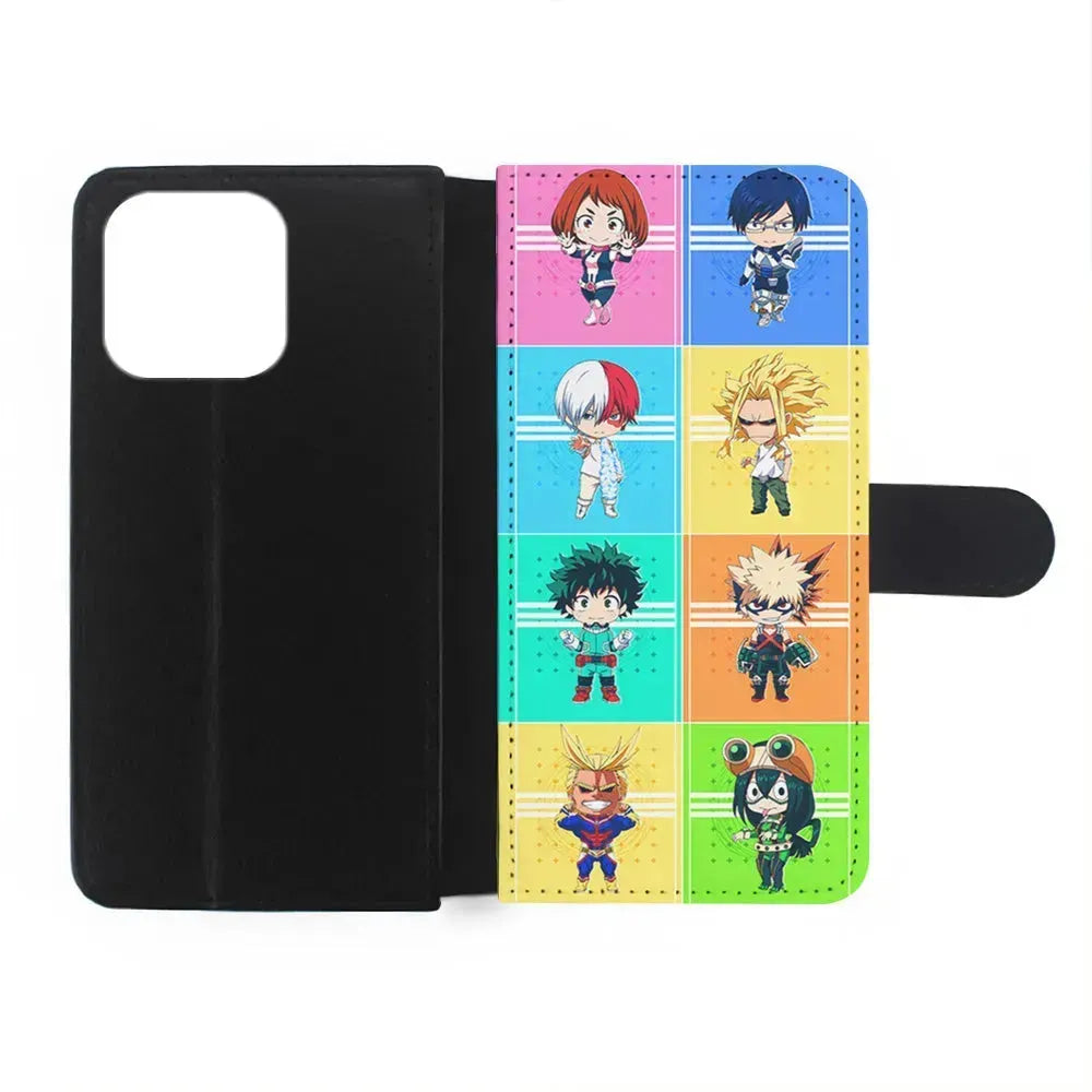 My Hero Academia Characters Chibi iPhone 15 Pro Max Case-Flip Wallet Case-Xtracase