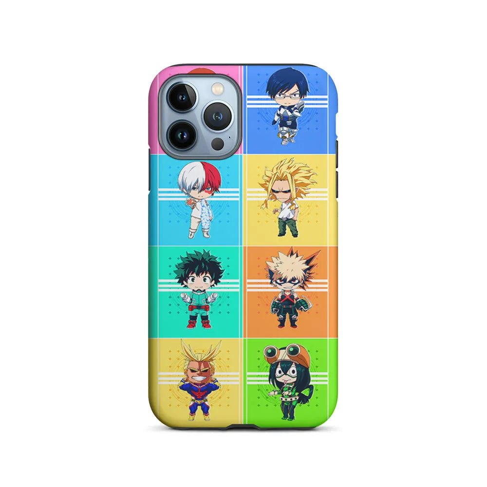 My Hero Academia Characters Chibi iPhone 13 Pro Case-2 in 1 Tough Case-Xtracase