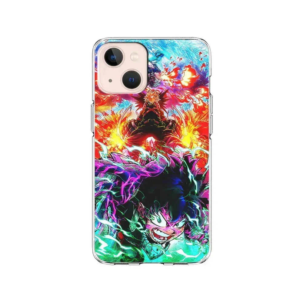 My Hero Academia Izuku and Friends iPhone 13 Mini Case-Clear Soft Case-Xtracase