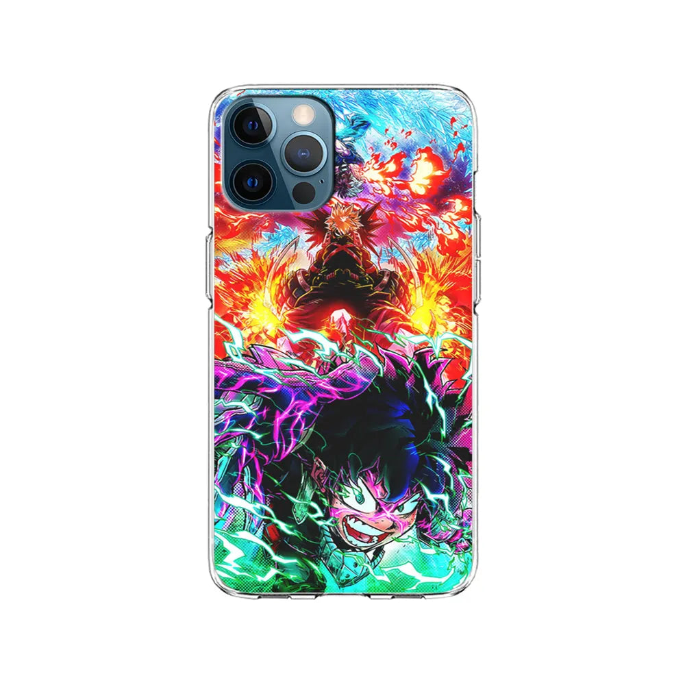 My Hero Academia Izuku and Friends iPhone 13 Pro Case-Clear Soft Case-Xtracase
