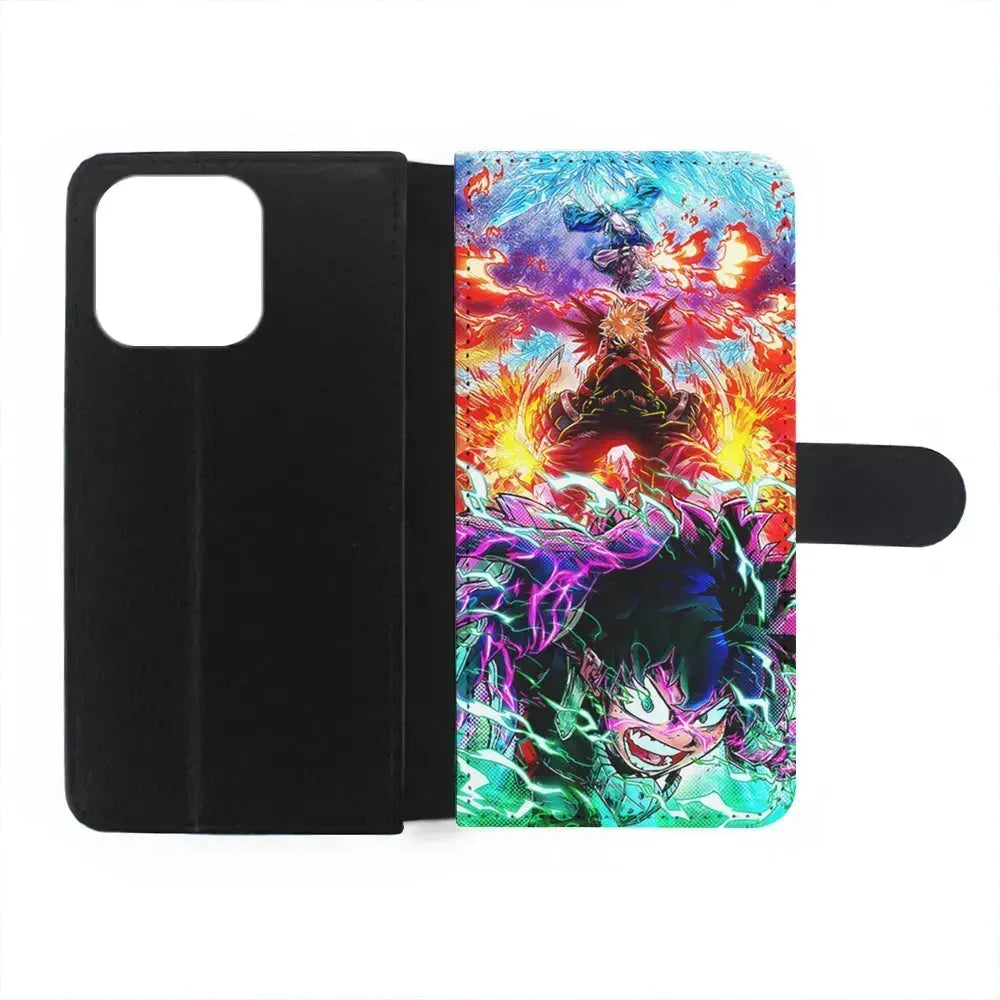 My Hero Academia Izuku and Friends iPhone 13 Mini Case-Flip Wallet Case-Xtracase
