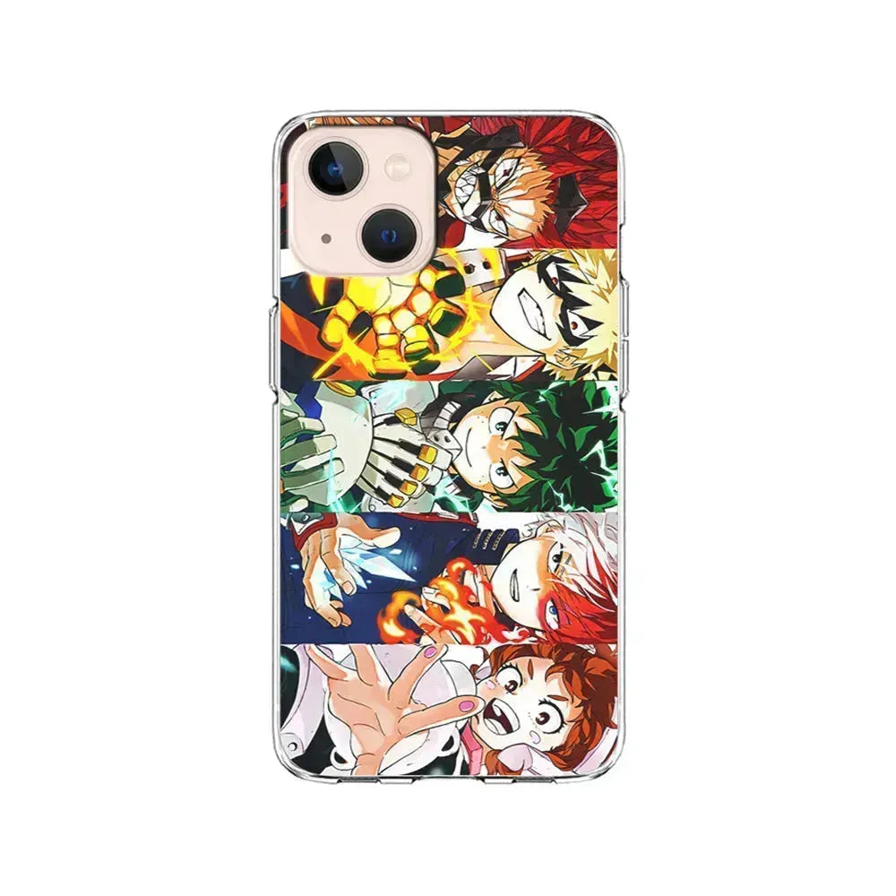 My Hero Academia Main Characters iPhone 13 Mini Case-Clear Soft Case-Xtracase