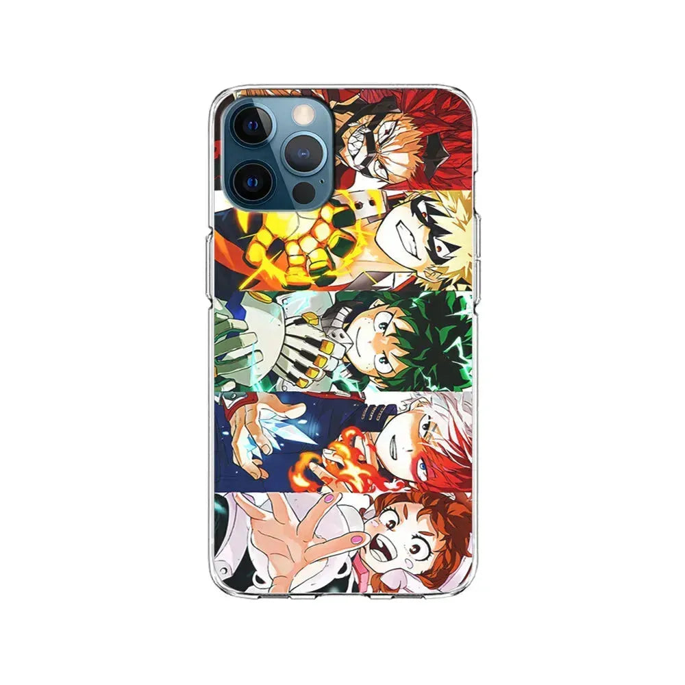 My Hero Academia Main Characters iPhone 15 Pro Max Case-Clear Soft Case-Xtracase