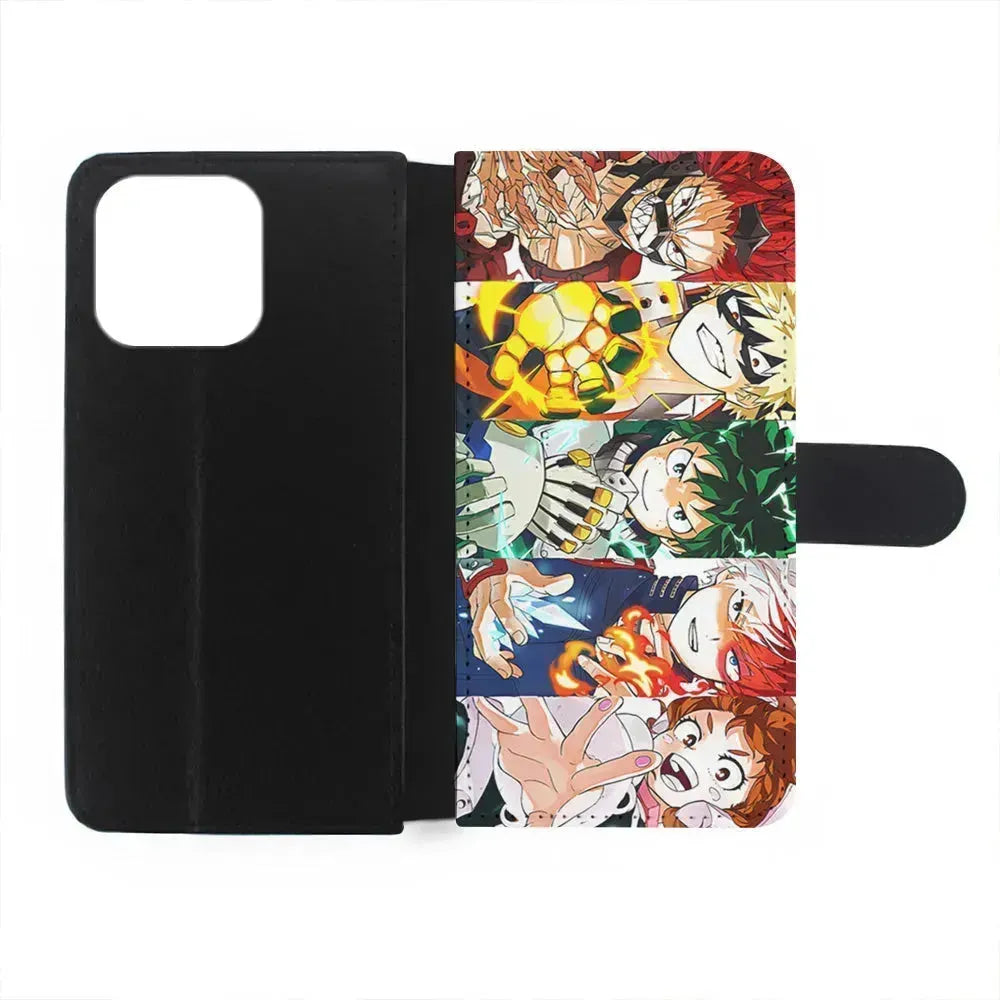 My Hero Academia Main Characters iPhone 13 Mini Case-Flip Wallet Case-Xtracase