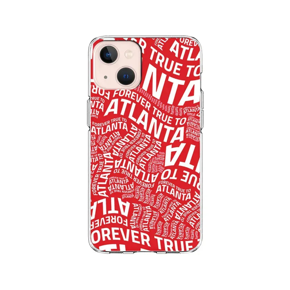 NBA Atlanta Hawks Word iPhone 13 Mini Case-Clear Soft Case-Xtracase