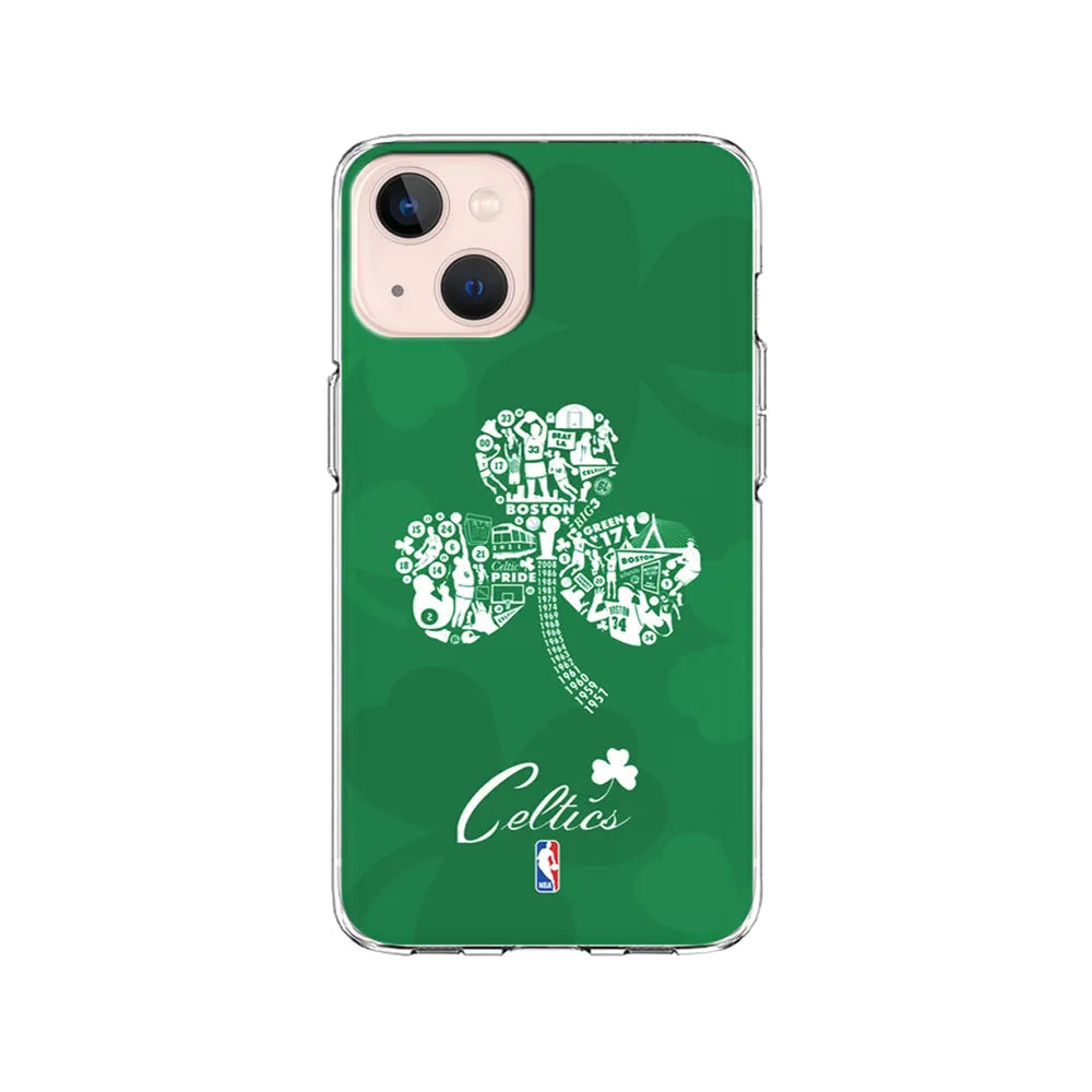 NBA Boston Celtics Logo iPhone 15 Case-Clear Soft Case-Xtracase