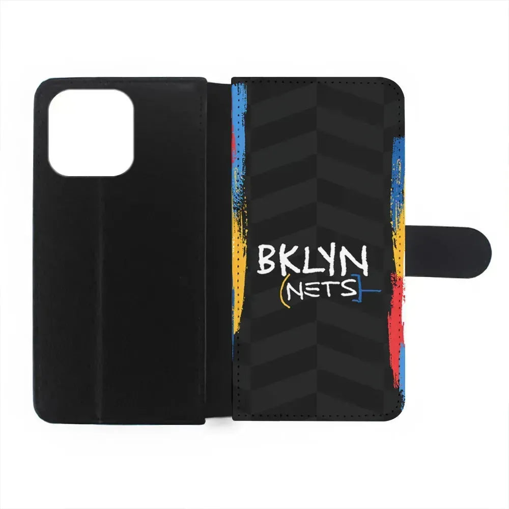 NBA Brooklyn Nets Jersey iPhone 15 Pro Max Case-Flip Wallet Case-Xtracase