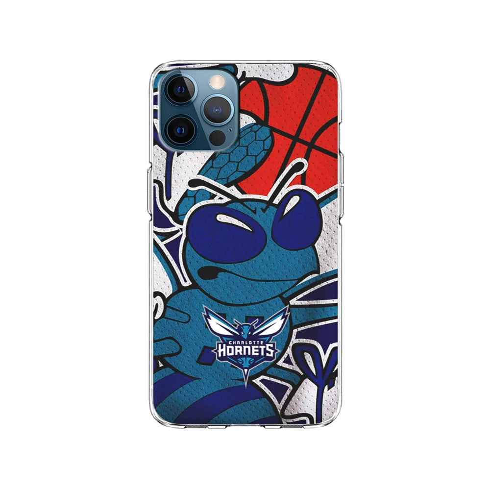 NBA Charlotte Hornets The Bee iPhone 13 Pro Case-Clear Soft Case-Xtracase