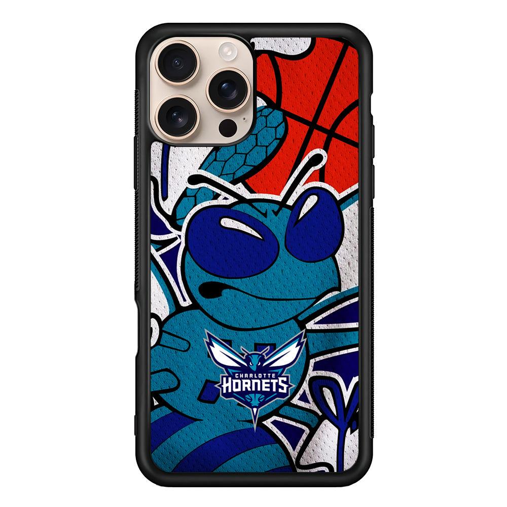 NBA Charlotte Hornets The Bee iPhone 16 Pro Max Case - iPhone 16 Pro Max