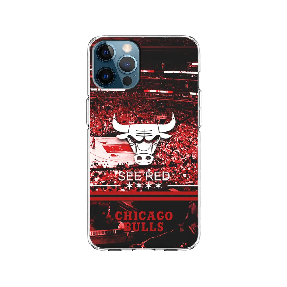 NBA Chicago Bulls See Red iPhone 13 Pro Case-Clear Soft Case-Xtracase