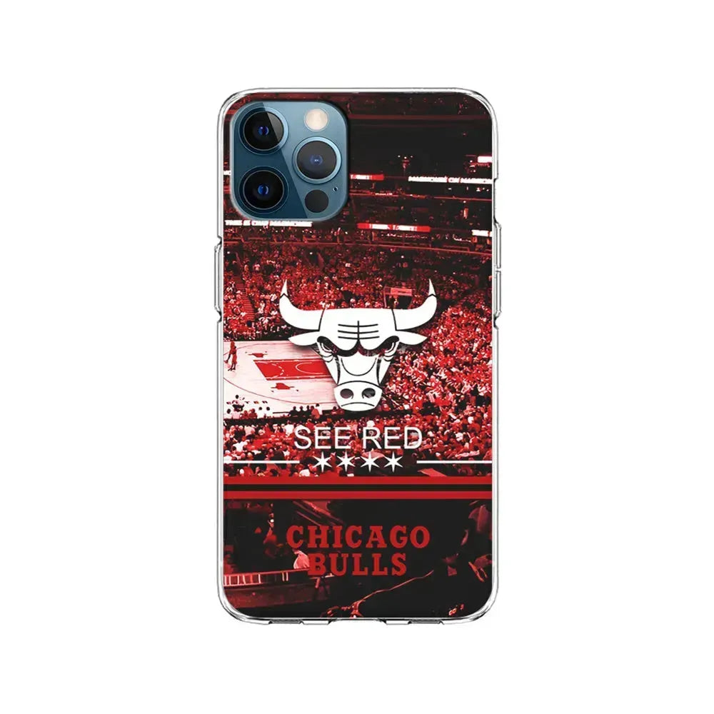 NBA Chicago Bulls See Red iPhone 15 Pro Max Case-Clear Soft Case-Xtracase