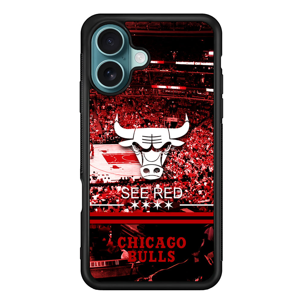 NBA Chicago Bulls See Red iPhone 16 Plus Case - Xtracase