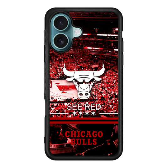 NBA Chicago Bulls See Red iPhone 16 Plus Case - Xtracase