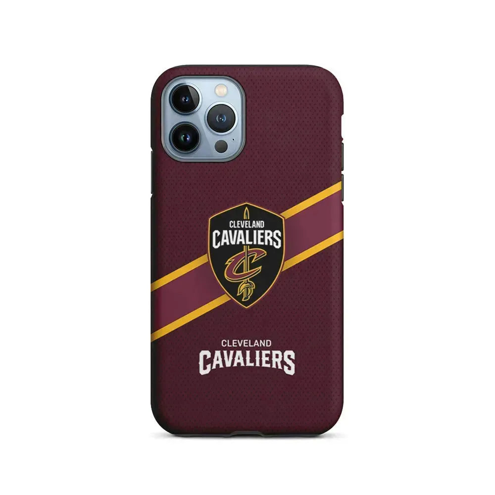NBA Cleveland Cavaliers Logo iPhone 15 Pro Max Case-2 in 1 Tough Case-Xtracase