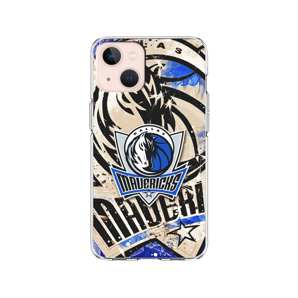 NBA Dallas Mavericks Logo iPhone 15 Case-Clear Soft Case-Xtracase