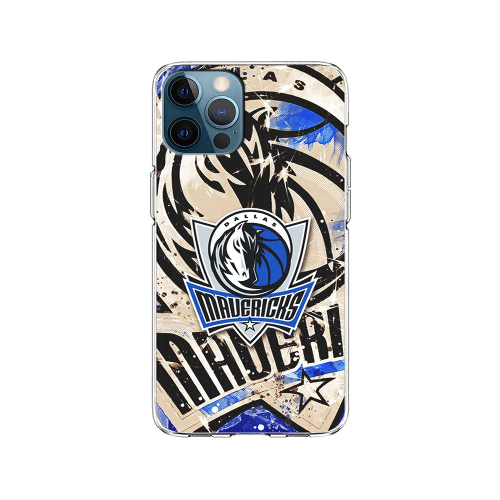 NBA Dallas Mavericks Logo iPhone 13 Pro Case-Clear Soft Case-Xtracase