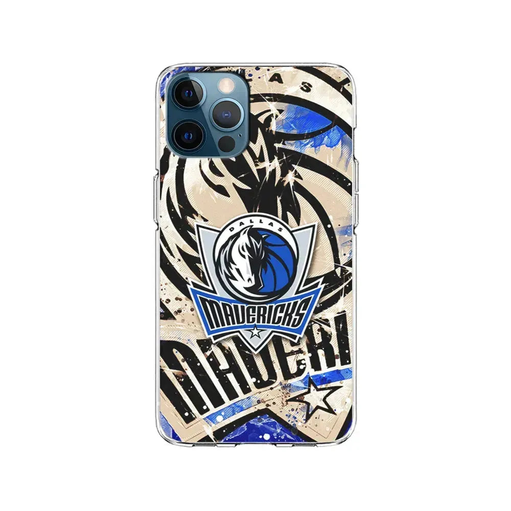 NBA Dallas Mavericks Logo iPhone 15 Pro Max Case-Clear Soft Case-Xtracase