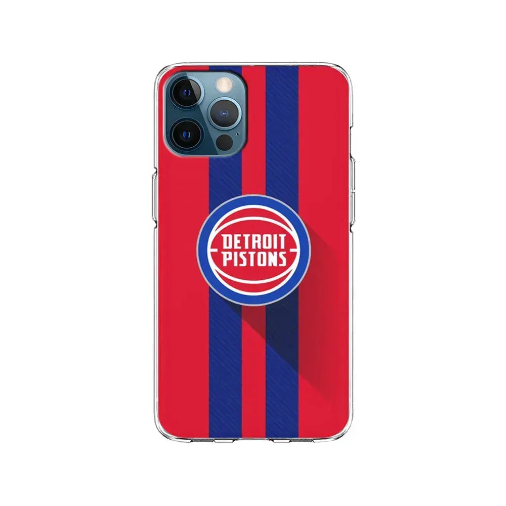 NBA Detroit Pistons Victory Ball iPhone 15 Pro Max Case-Clear Soft Case-Xtracase