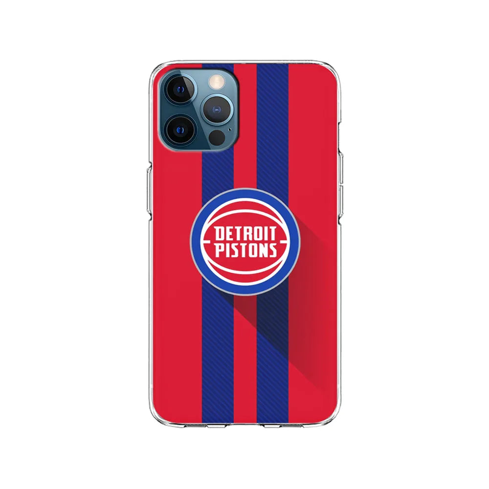 NBA Detroit Pistons Victory Ball iPhone 13 Pro Case-Clear Soft Case-Xtracase