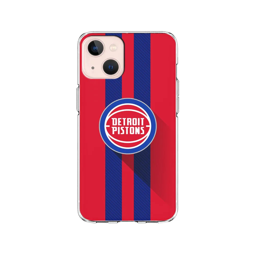 NBA Detroit Pistons Victory Ball iPhone 15 Case-Clear Soft Case-Xtracase