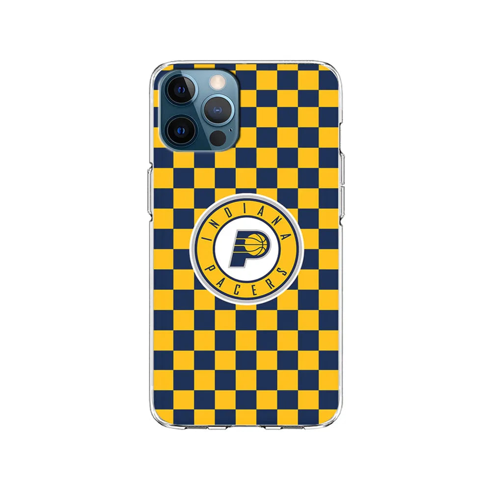NBA Indiana Pacers Plaid iPhone 13 Pro Max Case-Clear Soft Case-Xtracase