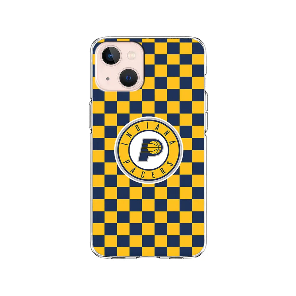 NBA Indiana Pacers Plaid iPhone 15 Case-Clear Soft Case-Xtracase