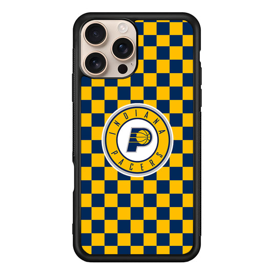 NBA Indiana Pacers Plaid iPhone 16 Pro Case - iPhone 16 Pro