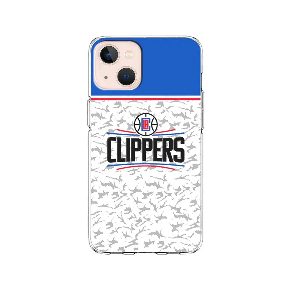 NBA Los Angeles Clippers Logo iPhone 13 Mini Case-Clear Soft Case-Xtracase