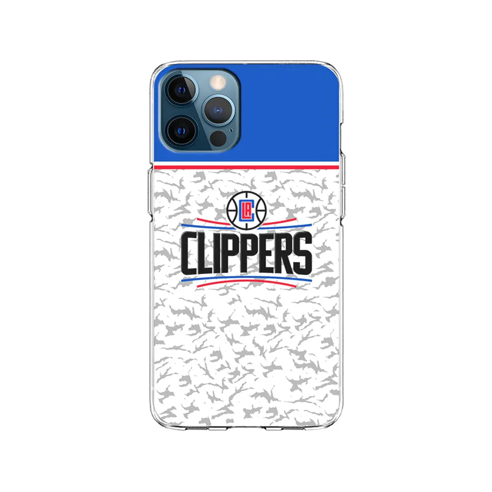 NBA Los Angeles Clippers Logo iPhone 13 Pro Case-Clear Soft Case-Xtracase