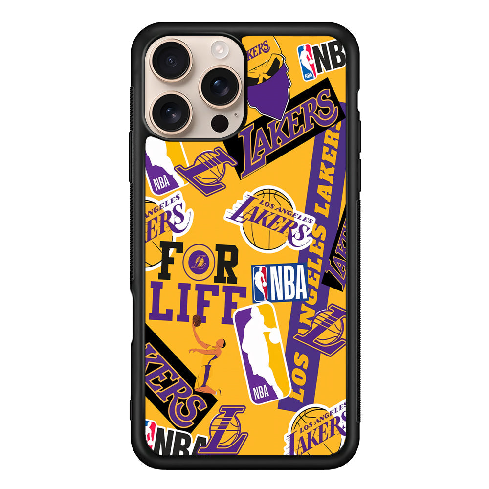 NBA Los Angeles Lakers Pride iPhone 16 Pro Max Case - iPhone 16 Pro Max