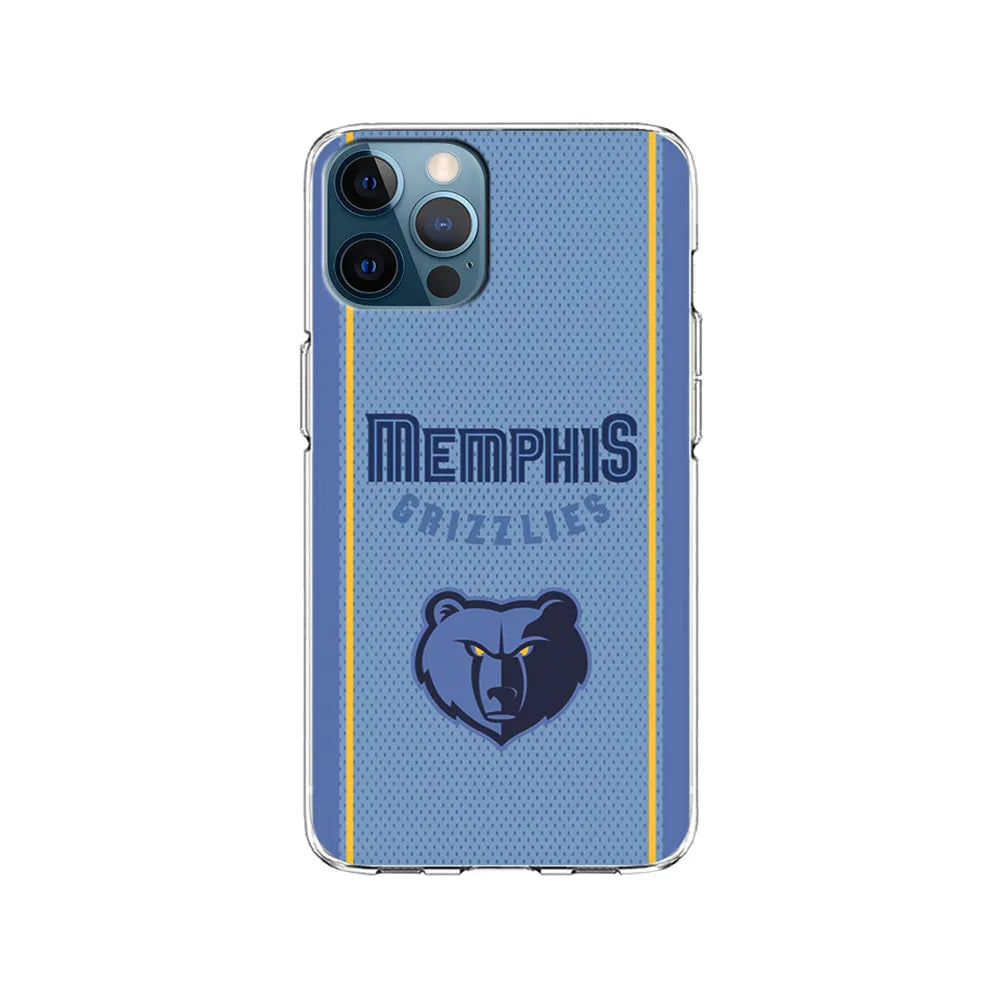NBA Memphis Grizzlies Jersey iPhone 13 Pro Case-Clear Soft Case-Xtracase