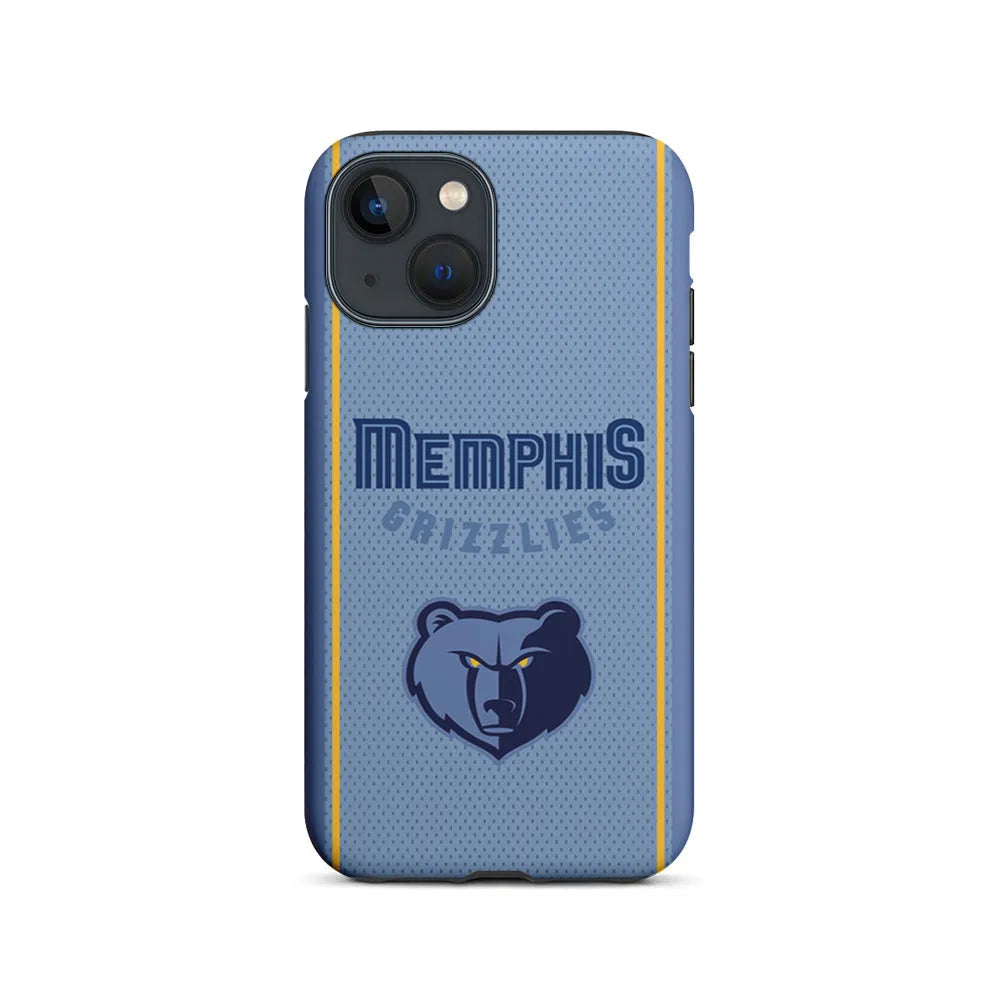 NBA Memphis Grizzlies Jersey iPhone 15 Plus Case-2 in 1 Tough Case-Xtracase
