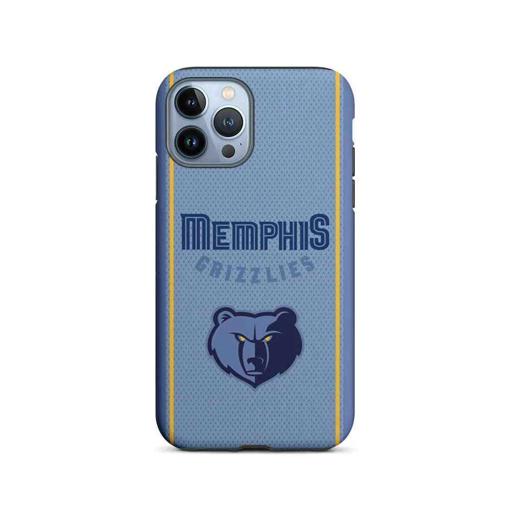 NBA Memphis Grizzlies Jersey iPhone 13 Pro Case-2 in 1 Tough Case-Xtracase