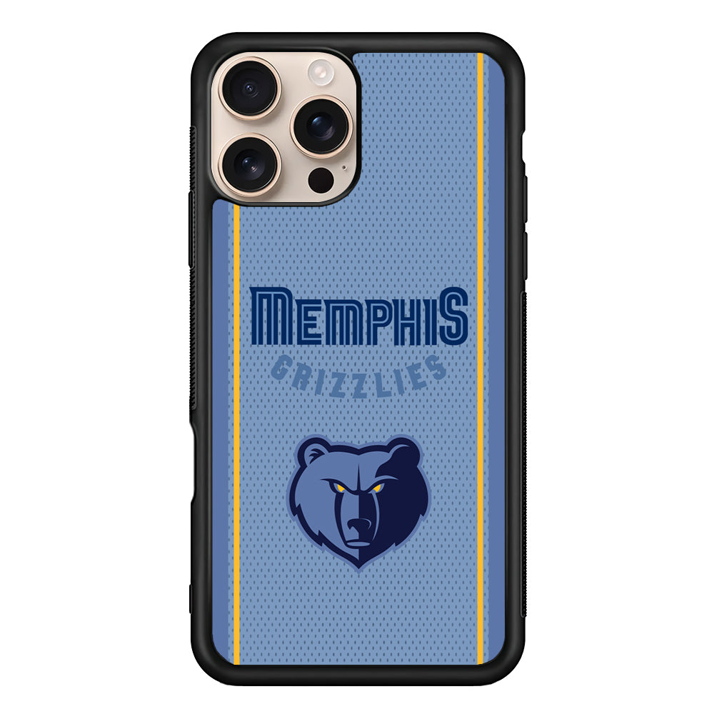 NBA Memphis Grizzlies Jersey iPhone 16 Pro Max Case - iPhone 16 Pro Max