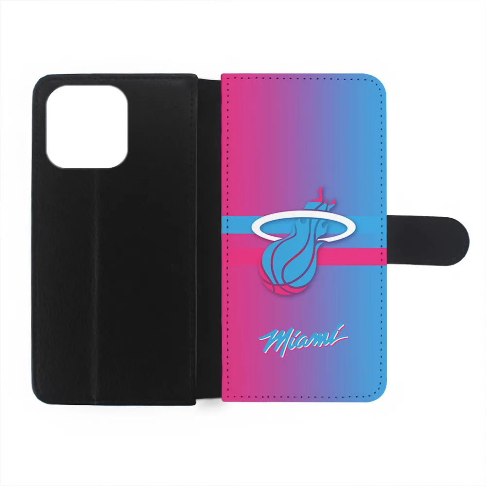 NBA Miami Heat Spectrum iPhone 15 Case-Flip Wallet Case-Xtracase