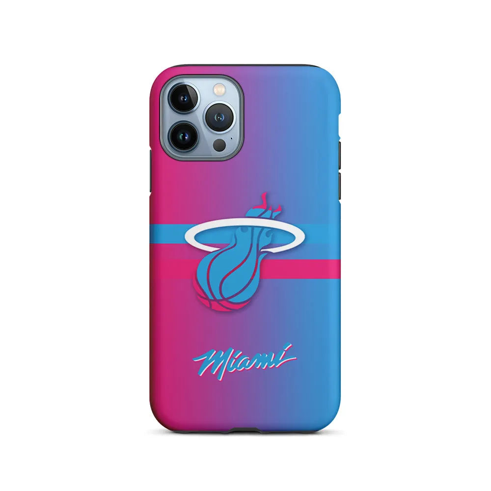 NBA Miami Heat Spectrum iPhone 13 Pro Case-2 in 1 Tough Case-Xtracase
