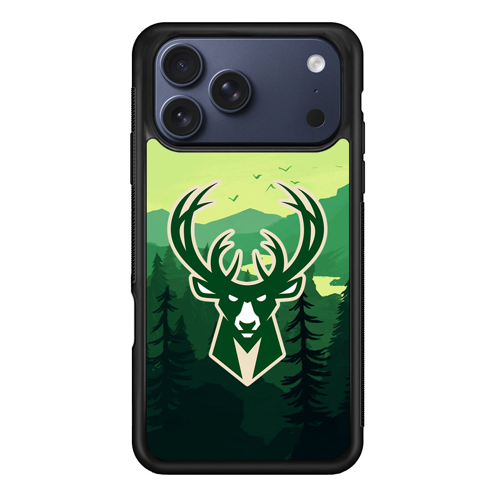 NBA Milwaukee Bucks Forest iPhone 17 Pro Case - Xtracase