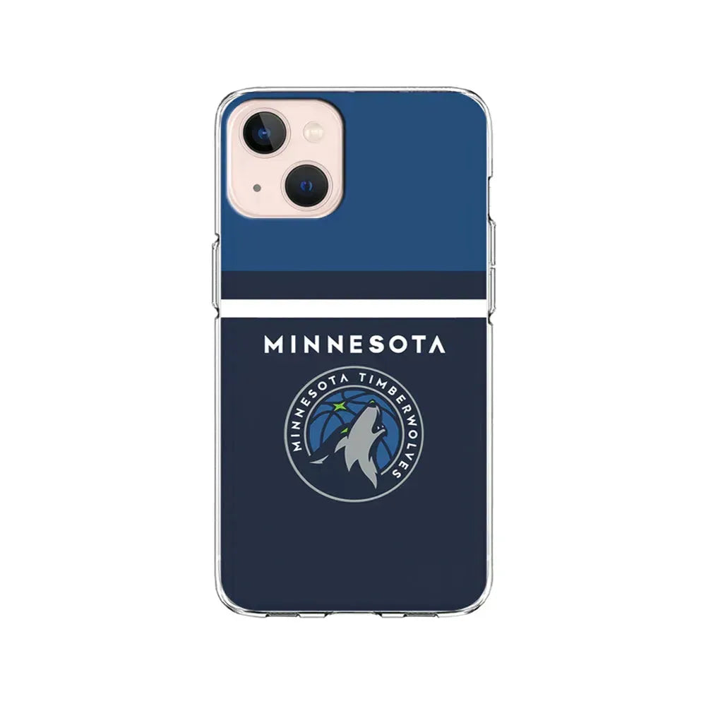NBA Minnesota Timberwolves Jersey iPhone 13 Mini Case-Clear Soft Case-Xtracase