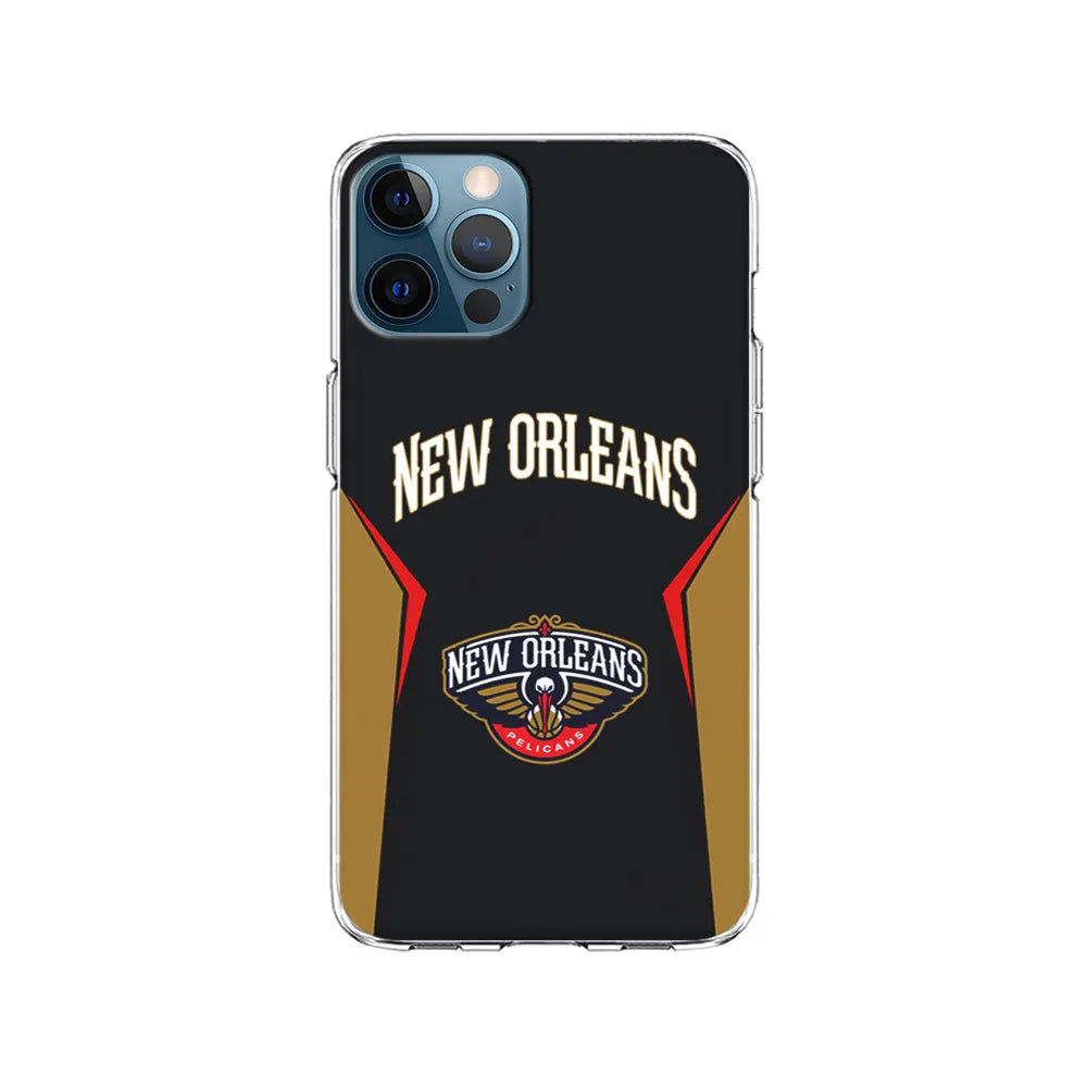 NBA New Orleans Pelicans Jersey iPhone 13 Pro Max Case-Clear Soft Case-Xtracase
