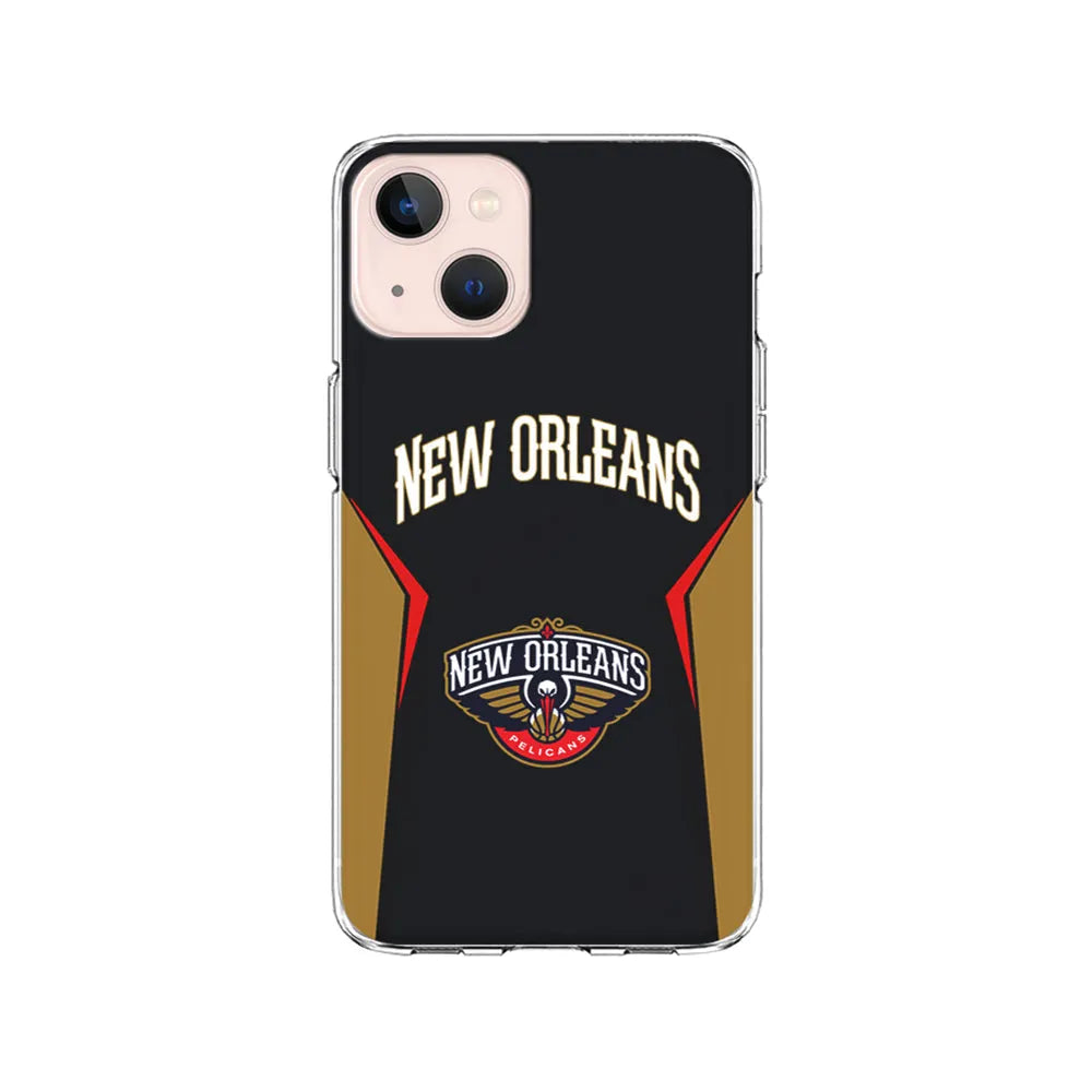 NBA New Orleans Pelicans Jersey iPhone 15 Plus Case-Clear Soft Case-Xtracase