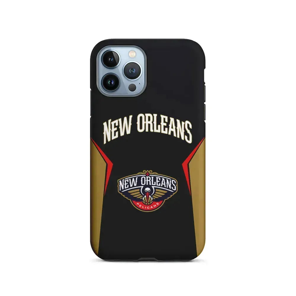 NBA New Orleans Pelicans Jersey iPhone 15 Pro Max Case-2 in 1 Tough Case-Xtracase