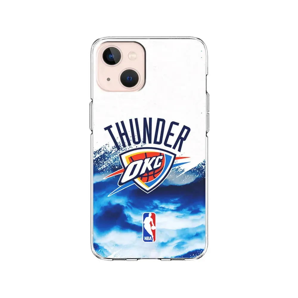 NBA Oklahoma City Thunder Team iPhone 13 Mini Case-Clear Soft Case-Xtracase
