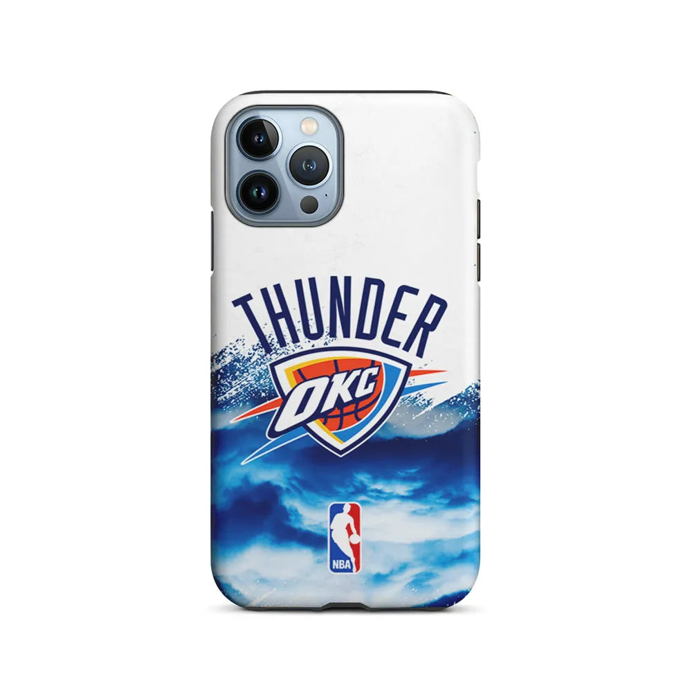 NBA Oklahoma City Thunder Team iPhone 13 Pro Case-2 in 1 Tough Case-Xtracase