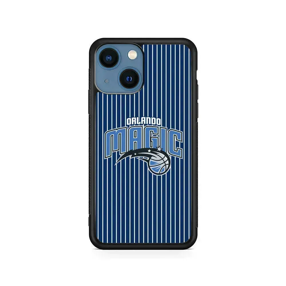 NBA Orlando Magic Jersey iPhone 13 Mini Case-Rubber / Black (2D Case)-Xtracase
