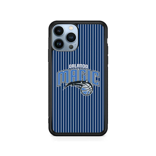 NBA Orlando Magic Jersey iPhone 13 Pro Case-Rubber / Black (2D Case)-Xtracase